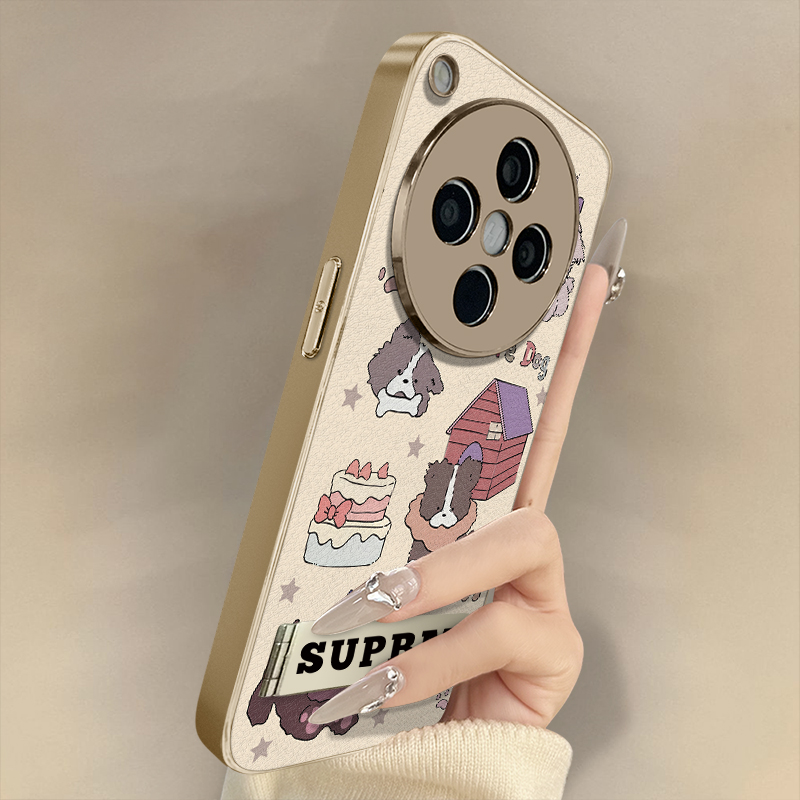 浙皇适用于oppofindx8手机壳x7ultra新款x6pro网红x5小羊皮a97防摔a93s支架a72高级a57可爱女秋冬a2房子小狗