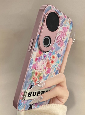 浙皇适用vivoS20Pro手机壳S19高级网红S18eS17t新款S16可爱女S15Pro电镀S12小羊皮S10全包防摔支架水彩兔子