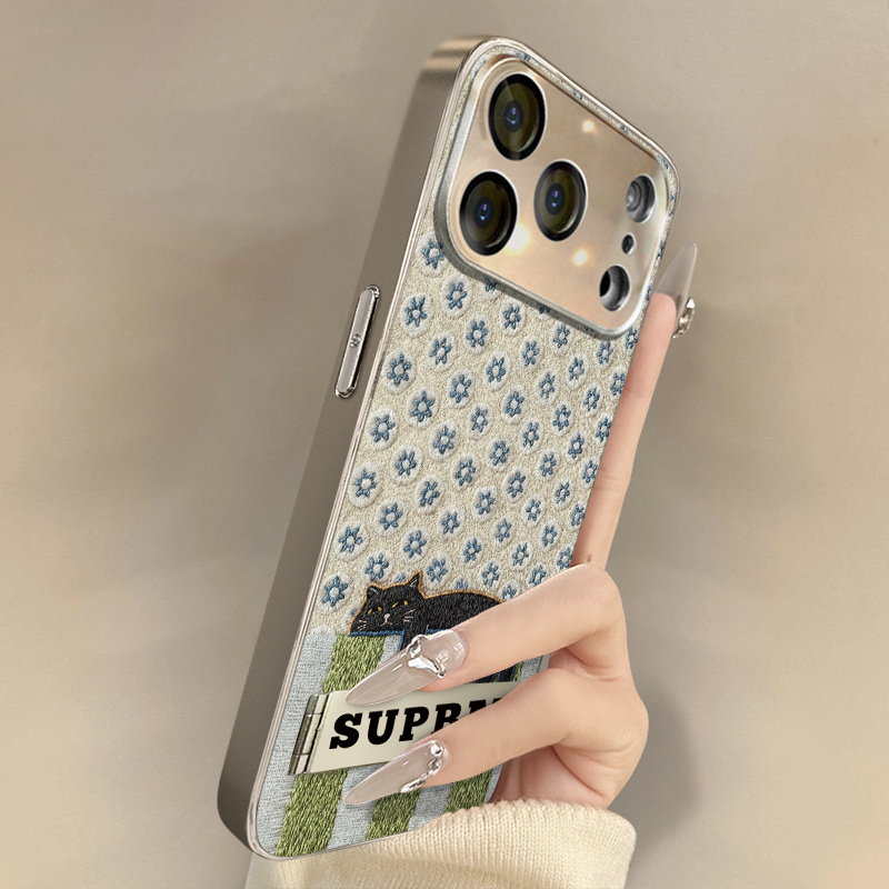 浙皇适用于苹果17手机壳iPhone15新款14plus卡通13可爱12女高级16promax支架8全包防摔Air小羊皮花色拼接懒猫,3C数码配件,手机保护套/壳,淘宝优惠券,粉丝福利购,淘宝优惠卷