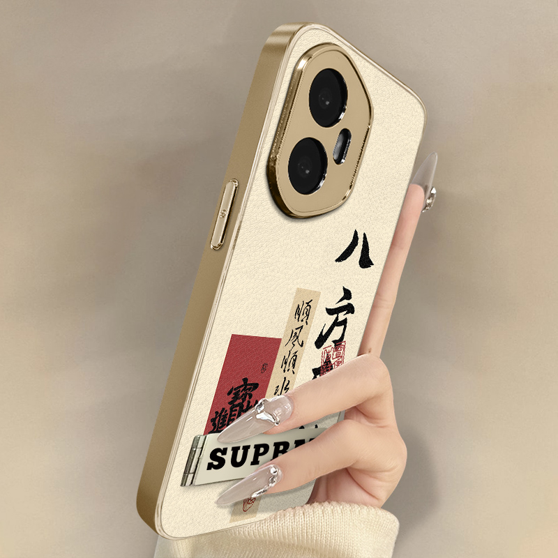 浙皇适用于荣耀400手机壳300新款200文字100pro国风80男女高级感70支架60全包50防摔90gt小羊皮POWER顺风顺水