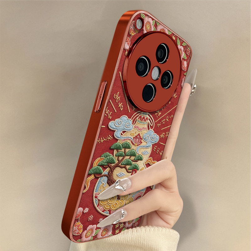 发财葫芦适用于oppofindx9手机壳findx9pro新年款x8s马年x7ultra本命年小羊皮x6防摔x5好看a97男女A6高级支架