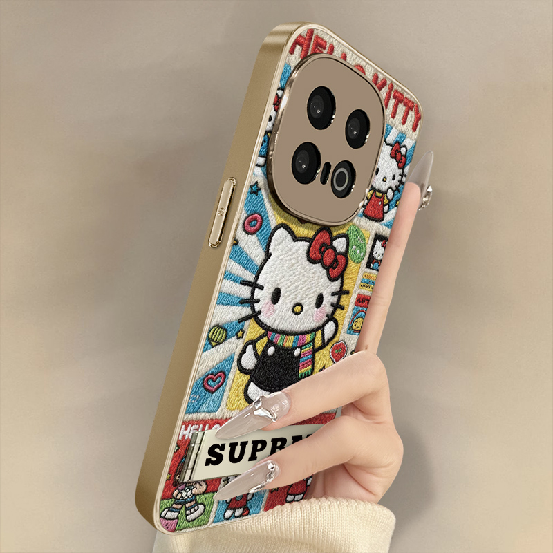 围巾kt猫适用于vivoiqoo15手机壳13新款12卡通neo11网红10可爱女高级8支架7全包防摔z10turbo小羊皮z9x保护套