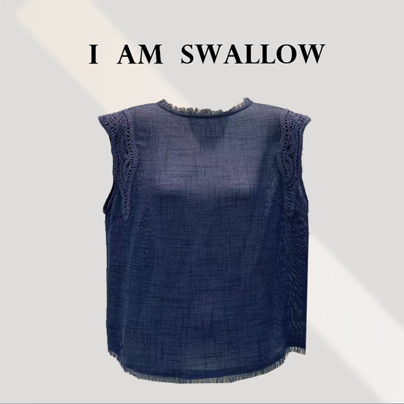【A/M Swallow】25Ss夏季新品须边背心25-416#700