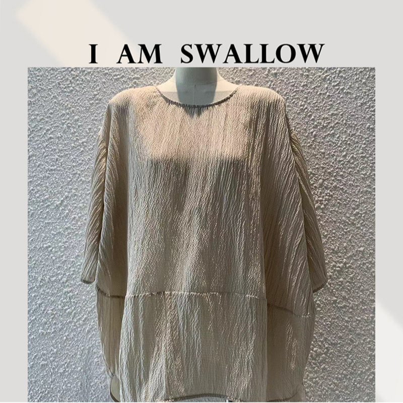 【A/M Swallow】25Ss夏季新品鬼皱真丝上衣TCSA026#401