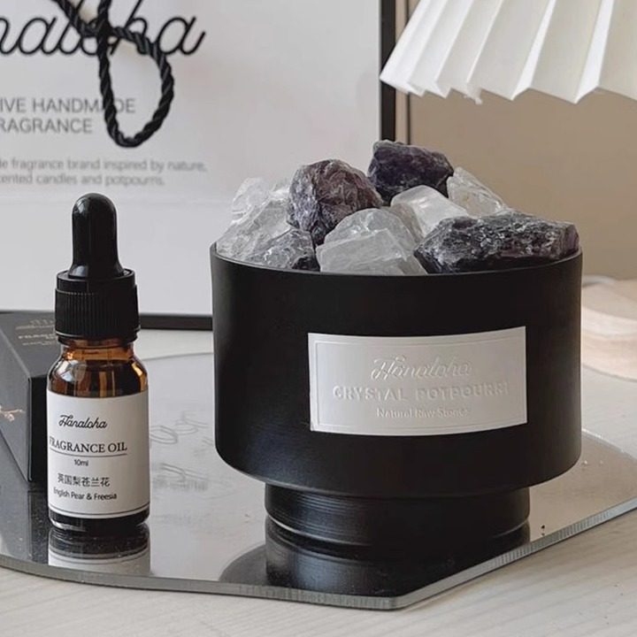 Hanaloha家用香薰摆件晶石扩香石天然精油卧室室内持久高级礼物