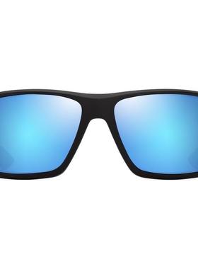 MauiJim男士太阳镜防紫外线偏光高清晰度抗眩光矩形黑色镜框
