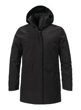 代购schoffel女士3in1 Parka防水透气保暖防风黑色可拆卸内胆