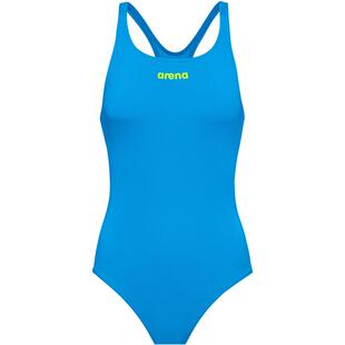 代购 Arena阿瑞娜女士泳衣防晒抗氯蓝色速干游泳训练连体爆款