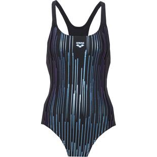 代购 Arena阿瑞娜女士泳衣聚拢支撑速干条纹游泳健身连体爆款