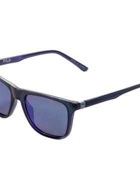 代购FILA男女太阳镜防紫外线遮光护眼抗强光方形蓝色塑料框