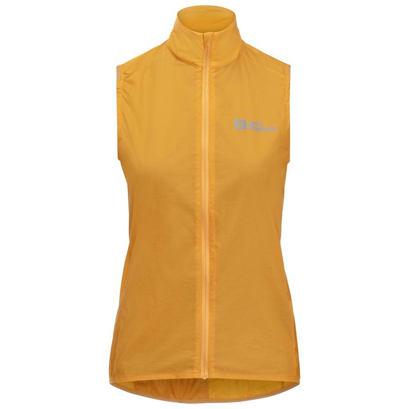 代购Jack wolfskin狼爪女士骑行马甲防风透气轻便户外马甲立领