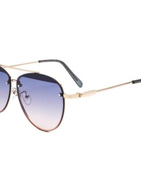 代购GUESS女士太阳镜防紫外线护眼遮光清晰视野金属飞行员款