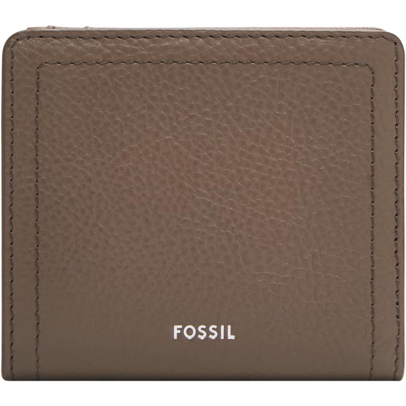 Fossil化石女士钱包多卡位便携收纳防滑内衬轻薄设计棕色皮革