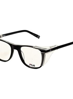 代购FILA女士眼镜架方形黑色塑料材质透明鼻托日常佩戴办公