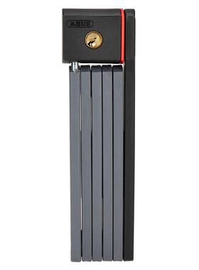 代购ABUS折叠锁防盗便携抗剪金属条多节带钥匙骑行户外自行车锁