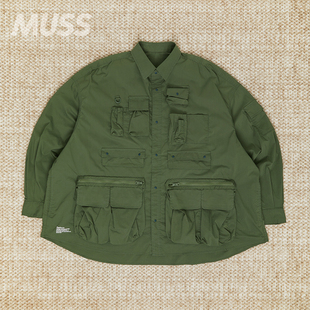 现货 FRESHSERVICE TACTICAL POCKET L/S SHIRT 机能口袋廓形衬衫