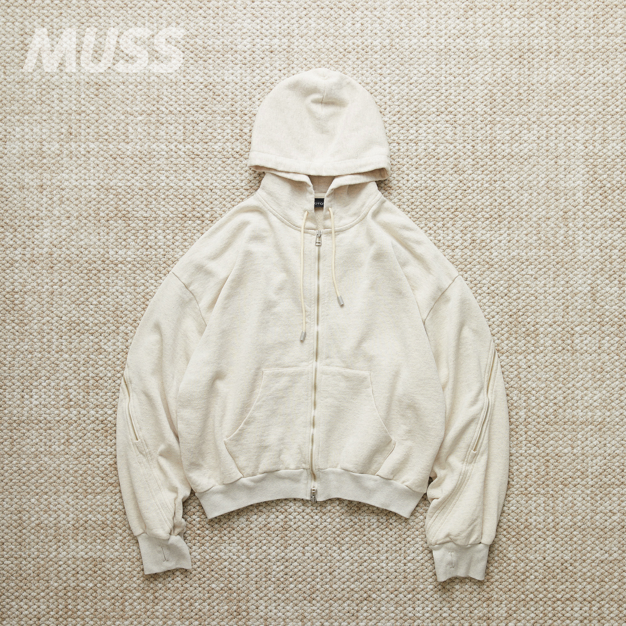 现货 ROTOL LOOPWHEEL SWEAT 日产环轮编织抓绒拉链连帽卫衣