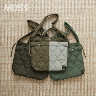 现货 TAION MILITARY DOWN HELMET SHOULDER 轻量羽绒单肩斜挎包