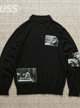 现货 THE SOLOIST. POLO COLLAR SWEATER.日产宫下贵裕羊毛POLO衫