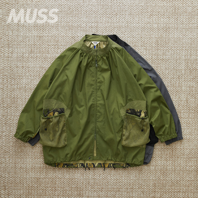 现货 WFELD POTE X WFELD FULL ZIP SMOCK 户外复古抽绳廓形外套