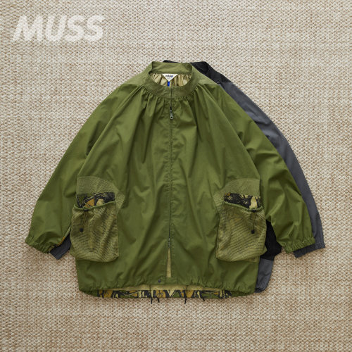 现货 WFELD POTE X WFELD FULL ZIP SMOCK 户外复古抽绳廓形外套