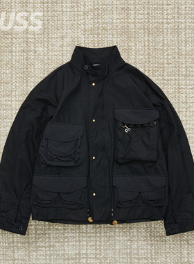 现货 LEH PHOTOGRAPH JACKET 日产油棉羊毛重工口袋夹克外套