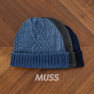 现货 ROTOTO R5023 日产复古做旧花纹针织保暖冷帽 25SS