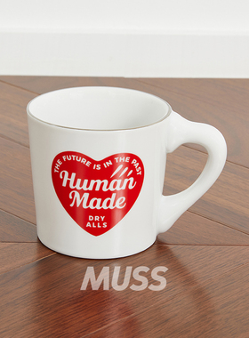 现货 HUMAN MADE COFFEE MUG 日产爱心陶瓷咖啡杯马克杯 25SS