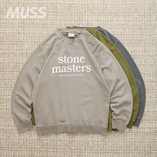 现货 GRAMICCI STONEMASTERS SWEAT 小野人褪色做旧字母印花卫衣