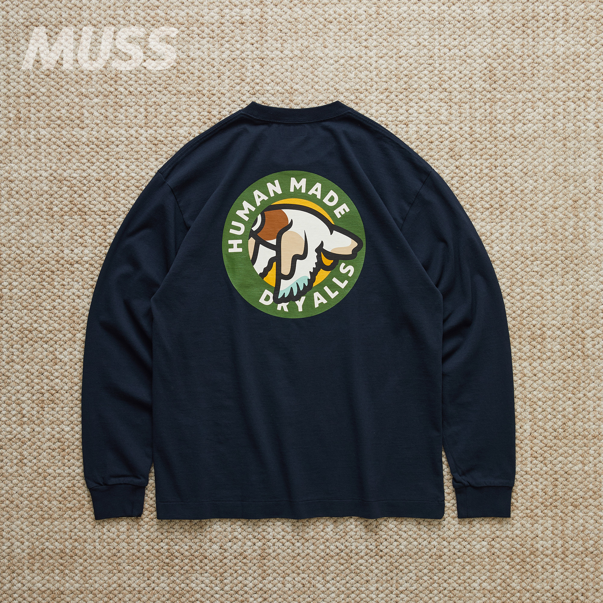 现货 HUMAN MADE GRAPHIC LS TEE 日产鸭子印花休闲复古长袖T恤