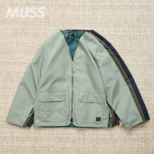 防撕裂双面穿格子布开衫 现货 夹克 REVERSIBLE TAION MILITARY