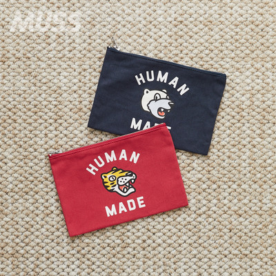 HUMANMADE字母老虎印花零钱包