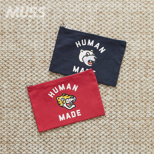 HUMANMADE字母老虎印花零钱包