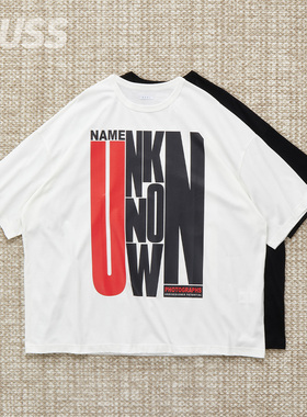 现货 NAME. SILKETE BIG TEE 日产丝光棉标语印花休闲短袖T恤25SS