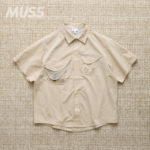 现货 GOLDWIN 0 ASYMMETRIC CAMP SHT 轻质不对称防水衬衫 25SS