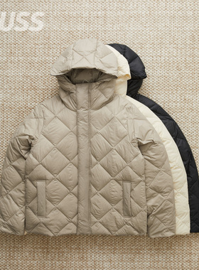 现货 TAION CITY PACKABLE DOWN 轻量保暖菱形绗缝羽绒服外套