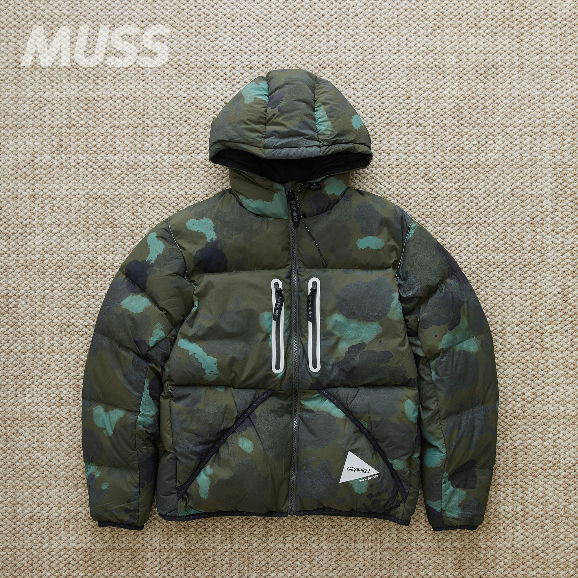 现货 AND WANDER X GRAMICCI DOWN JKT 防水保暖机能羽绒服外套