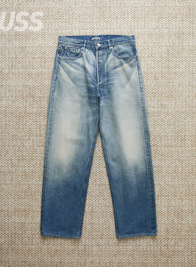 现货AURALEE SELVEDGE FADED HEAVY DENIM日产水洗赤耳牛仔裤25AW