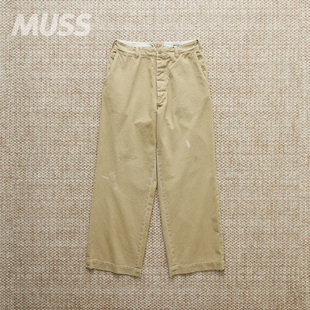 现货 BOWWOW US PRISONER TROUSERS 日产复古泼墨休闲直筒裤 25SS