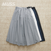 WILDTHINGS 日线泡泡纱透气工装 GECKO 现货 TUCK SKIRT 裙 25SS