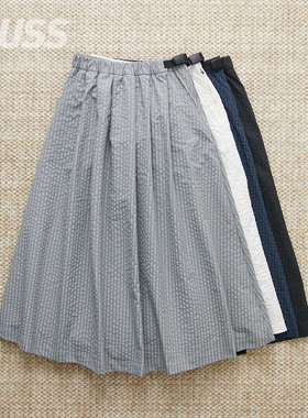 现货 WILDTHINGS GECKO TUCK SKIRT 日线泡泡纱透气工装裙 25SS