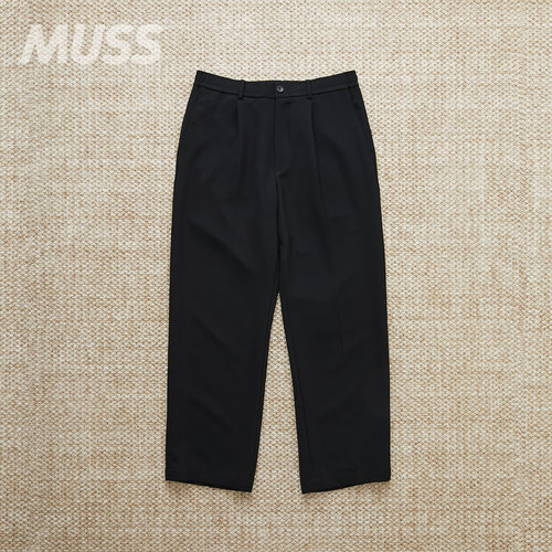 现货 N.HOOLYWOOD EASY SLACKS 日产褶裥宽版锥形休闲西裤 25SS
