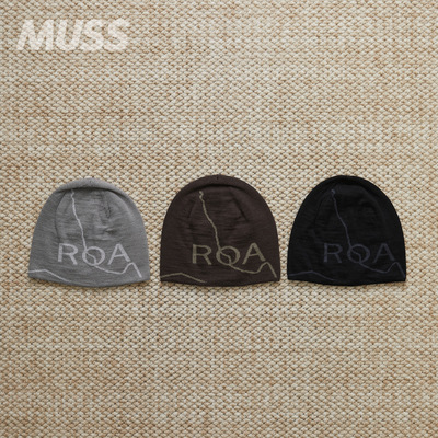 现货 ROA LOGO WOOL BEANIE 意大利产美利奴混纺字母针织冷帽25AW