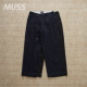 GUNGHO DENIM SLACKS 现货 竖褶复古水洗原牛宽松直筒牛仔裤 25AW