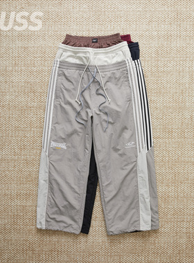 现货 PROTOCOL INDEX 3 LAYERED 三腰拼接复古宽松条纹休闲裤25AW