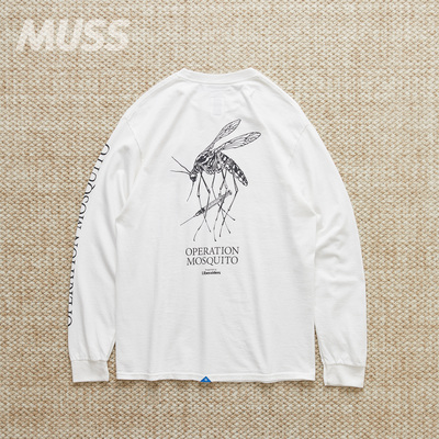 现货 LIBERAIDERS OPERATION MOSQUITO L/S 联名蚊子印花长袖T恤