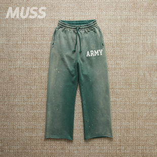 现货 BOWWOW ARMY SWEAT PANTS AGED 日产水洗做旧休闲卫裤25AW