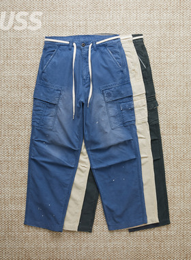 现货 LIBERAIDERS MOLE SKIN PANTS鼹鼠皮斜纹打褶水洗做旧工装裤