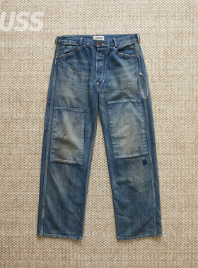 现货 BOWWOW MINER'S REPAIRED DENIM日产补丁做旧矿工牛仔裤25AW