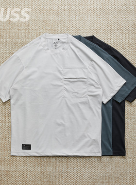 现货 OAKLEY FGL SCRATCH TEE 6.0 吸湿速干户外休闲口袋短袖T恤
